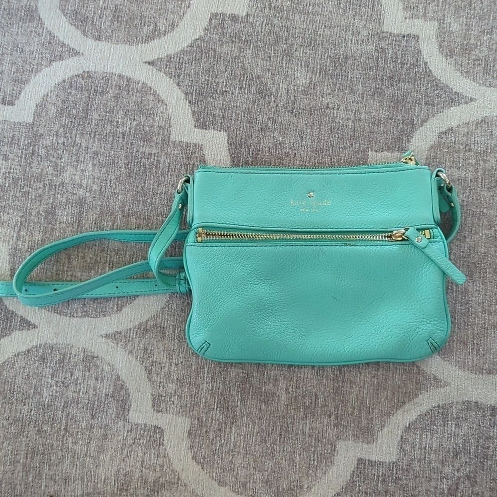 Kate Spade Tiffany Blue Leather Crossbody